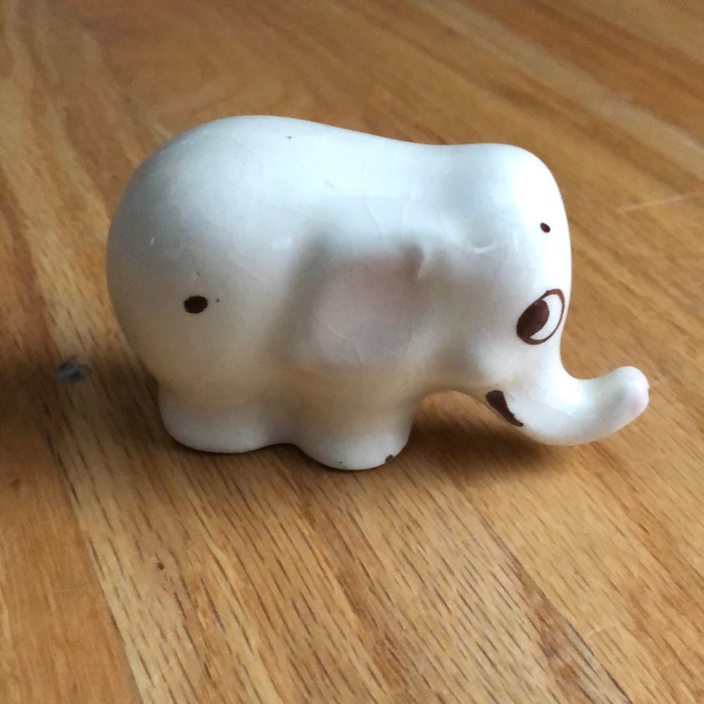 Vintage Shawnee Pottery - Miniature Animal Series - Elephant - 1930's-40's